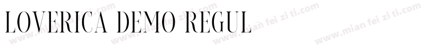 Loverica DEMO Regul字体转换